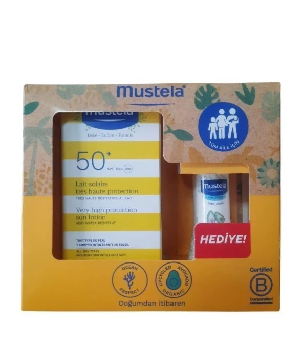 Mustela Güneş Losyonu SPF50 100 ml + Mustela Hydra Bebe 50 ml