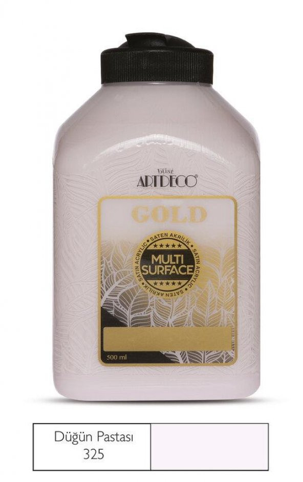 Artdeco Gold Multi Surface Akrilik Boya 500ml 325 Düğün Pastası ürün görseli 1