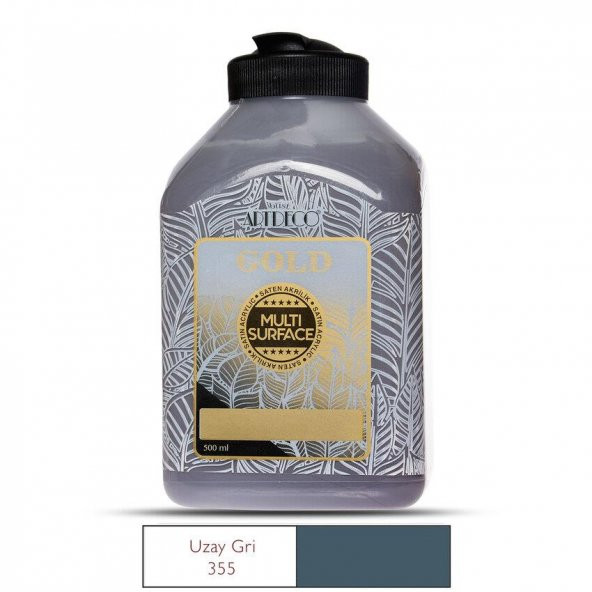Artdeco Gold Multi Surface Akrilik Boya 500ml 355 Uzay Gri ürün görseli 1