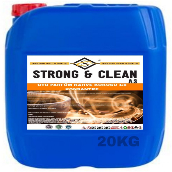 OTO PARFÜM KONSANTRE 1/8 KAHVE KOKULU 20KG