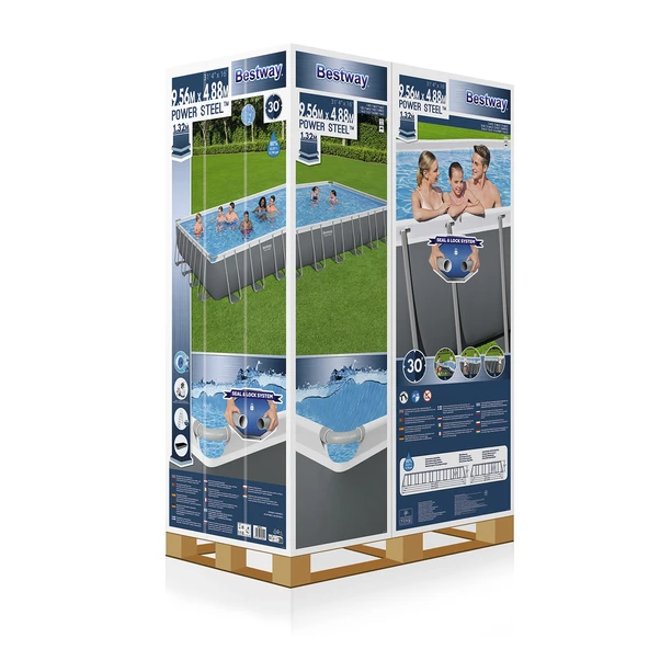 Büyük Prefabrik Havuz 956x488x132cm 56623 - 6