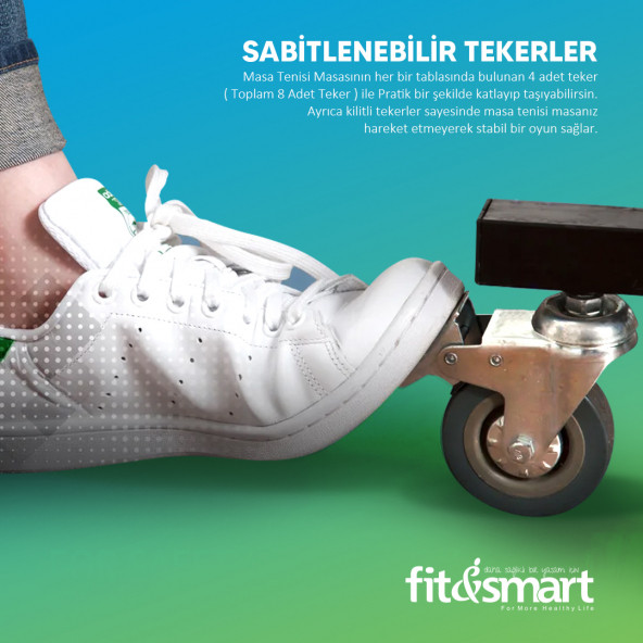 FİT SMART Fit And Smart St-200 Yarı Profesyonel 15 Mm Indoor Masa Tenisi Masası - 7
