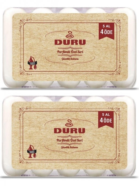 DURU PARFÜMLÜ 50.YIL ÖZEL SERİ GÜZELLİK SABUNU 5X70 GR (2 ADET)