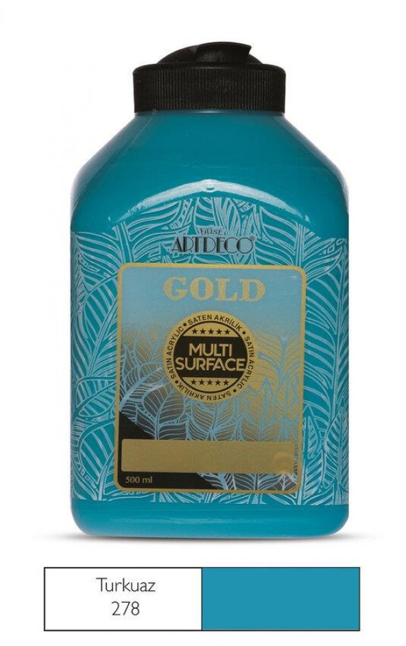 Artdeco Gold Multi Surface Akrilik Boya 500ml 278 Turkuaz