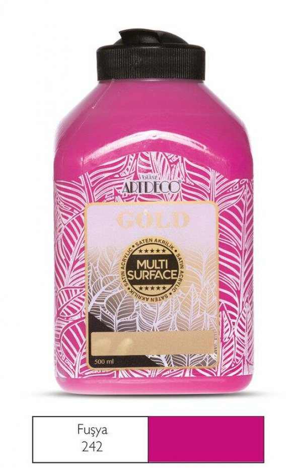 Artdeco Gold Multi Surface Akrilik Boya 500ml 242 Fuşya ürün görseli 1
