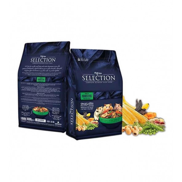 myyem selection kuru sebze ve meyveli takviyeli hamsters yemi 750 gr