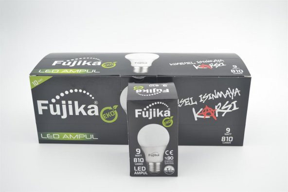 FUJİKA LED AMPUL 9 WATT 810 LUMEN  10 ADET