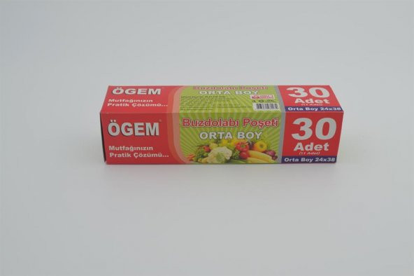 Ögem Buzdolabı Poşeti Orta Boy 24 x 38 cm