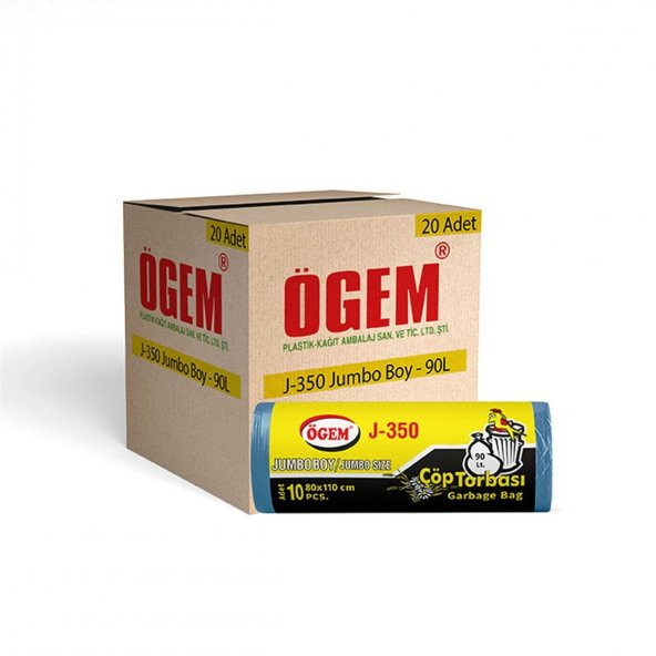 Toptan Çöp Torbası Jumbo Boy  80x110cm - J350 (1 Koli, 20 Adet) - 2