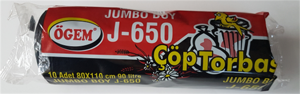 ÖGEM ÇÖP TORBASI AĞIR HİZMET J-650 5 ADET - 2