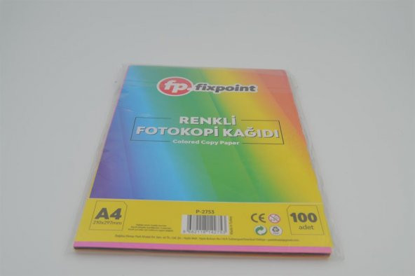 Fixpoint Renkli A4 Kağıdı 100LÜ