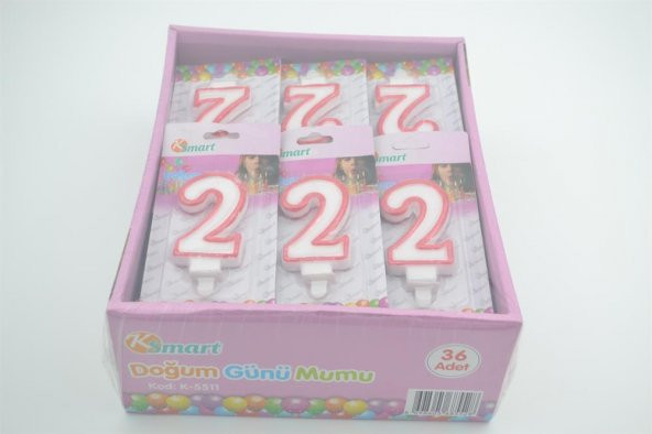 KSMART DOĞUM GÜNÜ MUMU 36 ADET - 2