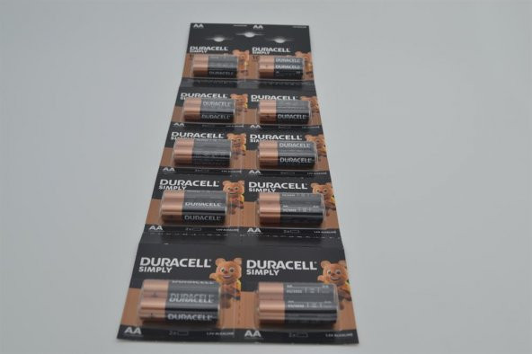 DURACELL SIMPLY AA KALEM PİL 20Lİ