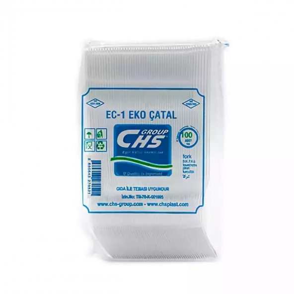 Chs Ekonomik Plastik ÇATAL Şeffaf 100lü