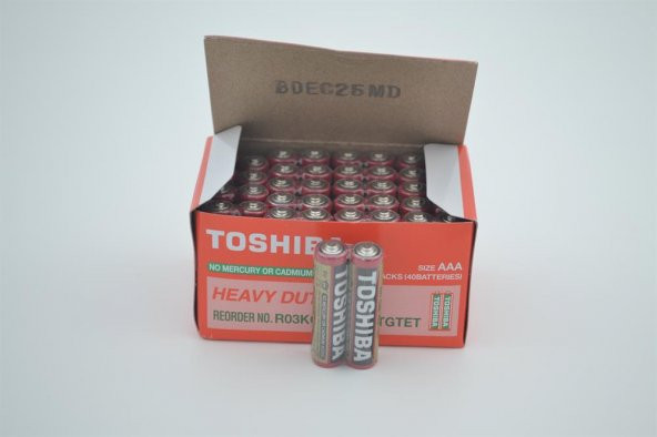 Toshiba R03Kg İnce Pil 40 ADET