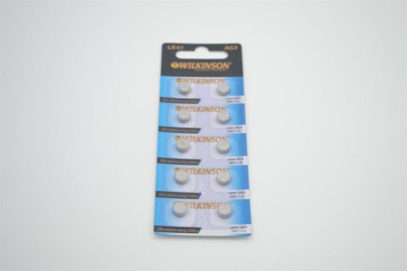 Wilkinson LR41 AG3 192 /1.5 V Lityum Pil 10LU