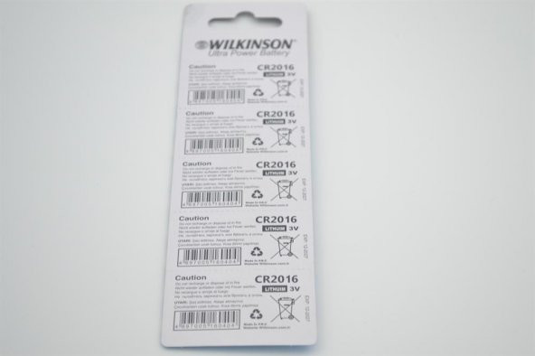 Wilkinson CR2016 3 V Lityum Pil 5Lİ