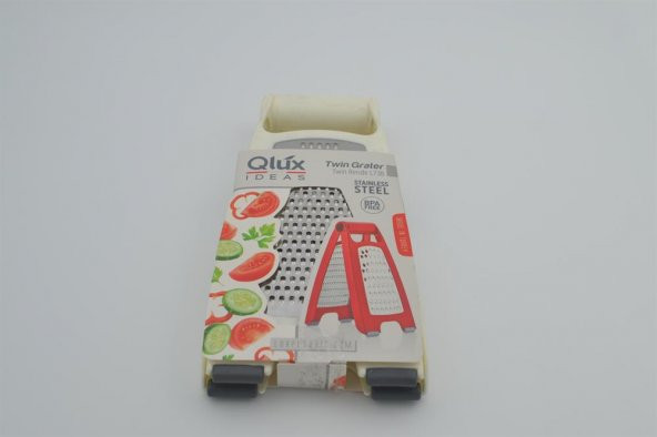 Qlux Çelik Katlanır İkili Rende - 2