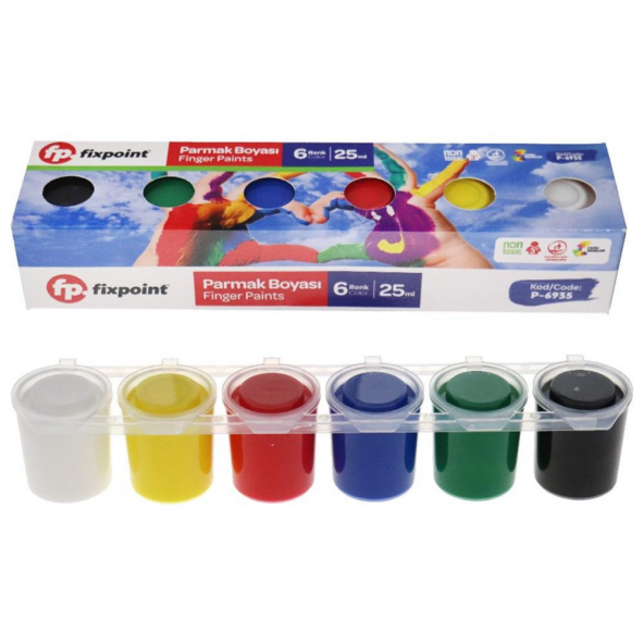 FİXPOİNT PARMAK BOYASI 6 ADET 20 ML - 2