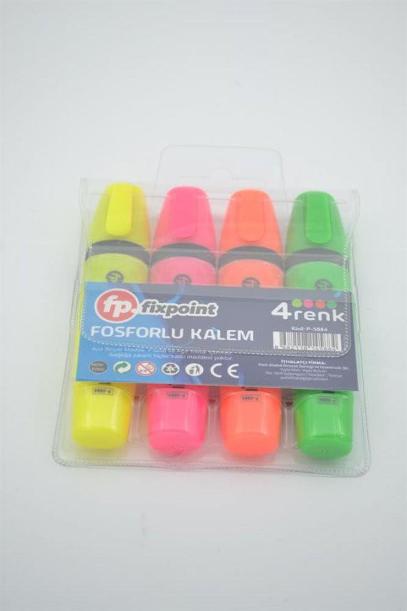 FİXPOİNT FOSFORLU KALEM 4 RENK - 2