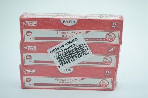 FATİK HB KIRMIZI KALEM  72Lİ