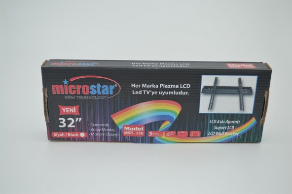 Microstar 32" - 37" Kilitli Duvar Askı Aparatı - 2