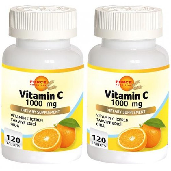 Force Nutrition C Vitamini 1000 Mg 2x120 Tablet