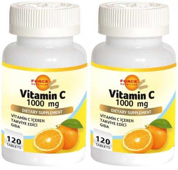Force Nutrition Vitamin C Vitamini 1000 Mg 2x120 Tablet
