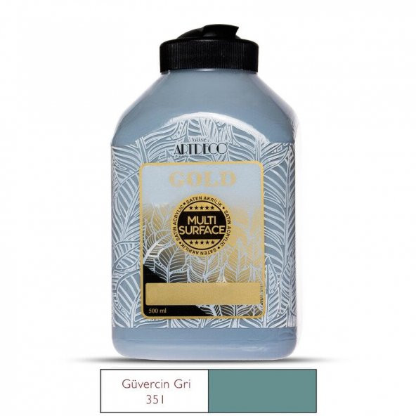 Artdeco Gold Multi Surface Akrilik Boya 500ml 351 Güvercin Gri ürün görseli 1