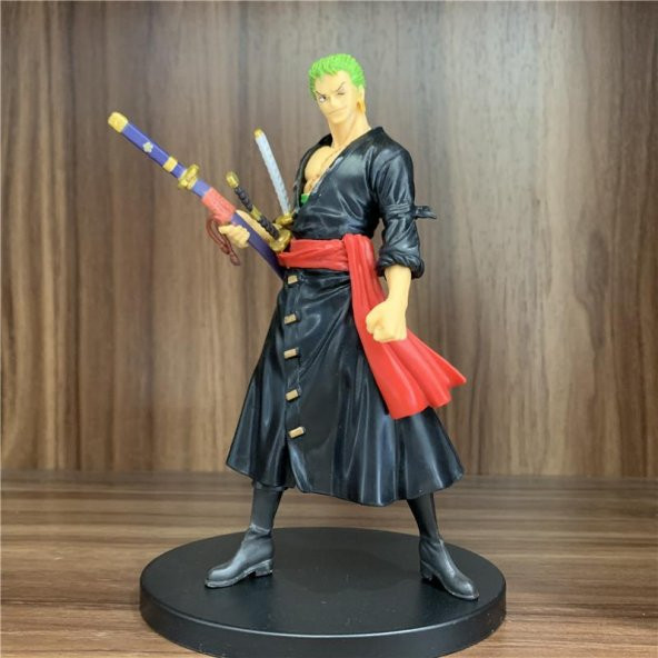Figür Anime One Piece Zoro Karakter Figür Oyuncak Biblo 17 cm - 3