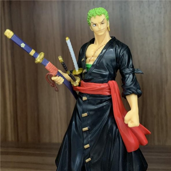 Figür Anime One Piece Zoro Karakter Figür Oyuncak Biblo 17 cm - 5