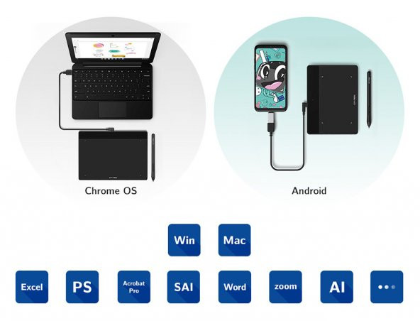 XP-Pen Deco Fun S Grafik Tablet Siyah - 6