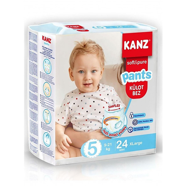 KANZ KÜLOT BEZ 5   9-21KG  24 ADET