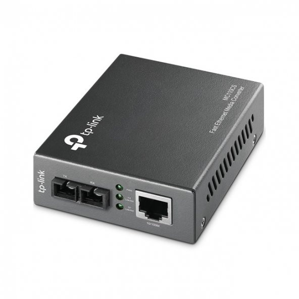 TP-LINK MC110CS Fiber Converter,Single-mode,Çift Yönlü Fast Ethernet Medya Dönüştürücü