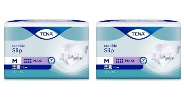 Tena Proskin Slip Maxi 8 damla Orta Boy Medium Belbantlı Hasta Bezi 24lü 2 paket / 48 adet