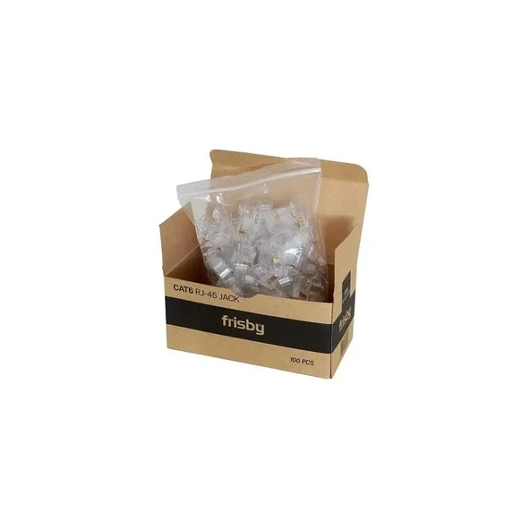 Frisby FNW-RJ4520N CAT6 RJ45 A.UÇLU 100lü KONEKTÖR