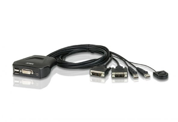 CS22D-A7 2-PORT USB DVI CABLE KVM SWITCH