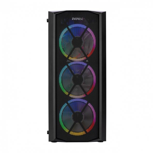 EVEREST Flat Mesh ARGB Fanli Midi Tower