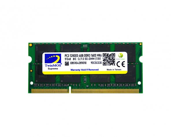 4 GB DDR3 1600MHz  1.5V SODIMM (MDD34GB1600N)