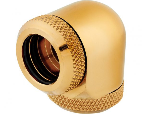 CX-9052016-WW Fitting (hard tube) ,XF Hardline 2-pack (90° Angled 14mm OD compression gold)