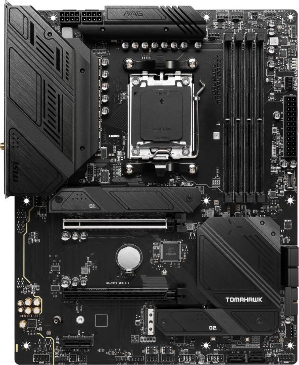 MB MAG B650 TOMAHAWK WIFI AM5 DDR5 6600MHZ (OC) HDMI DP M.2 USB3.2 2.5G LAN WIFI 6E ATX
