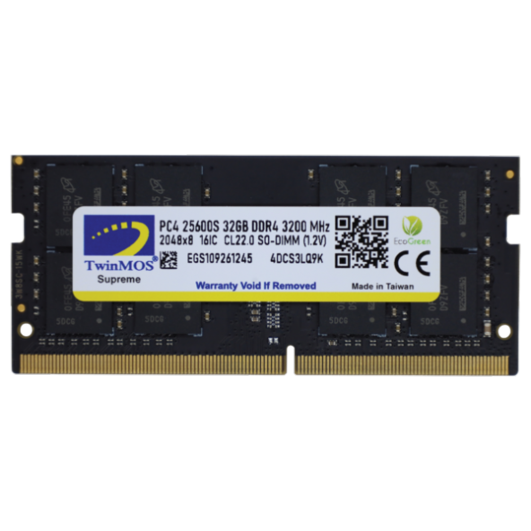 DDR4 16GB 3200MHz Notebook Ram MDD416GB3200N