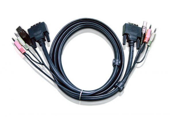 2L-7D02U 1 8M USB DVI-D SINGLE LINK KVM CABLE