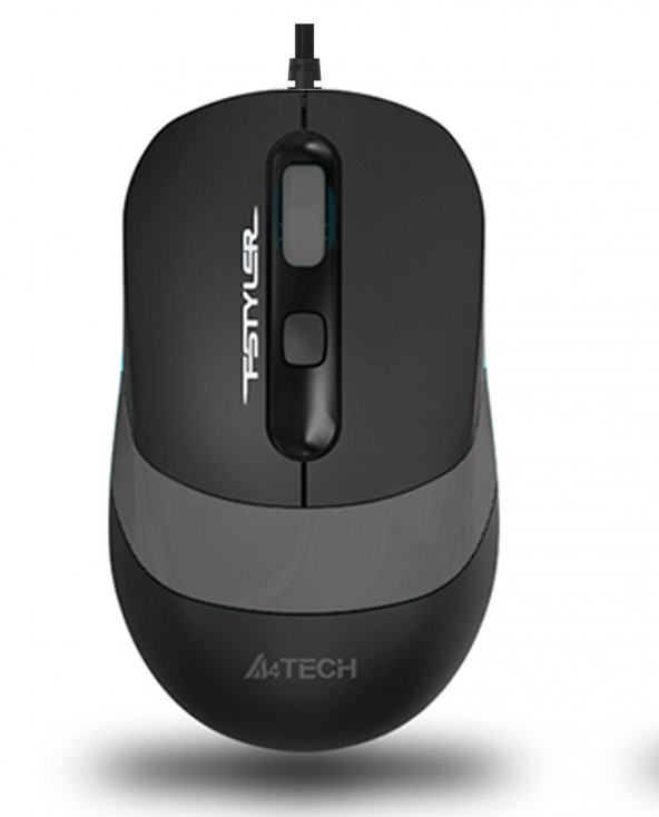 A4-TECH FM10 USB Siyah/Gri Optik 1600 DPI Mouse FM10/GRI