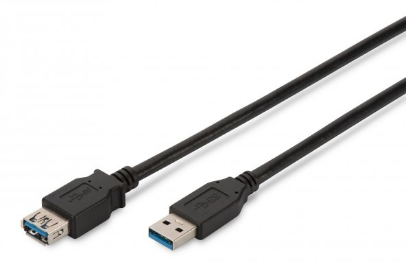 ASSMANN AK-300203-030-S USB 3.0 Uzatma Kablosu, USB A erkek-USB A dişi, 3 metre, AWG 28,