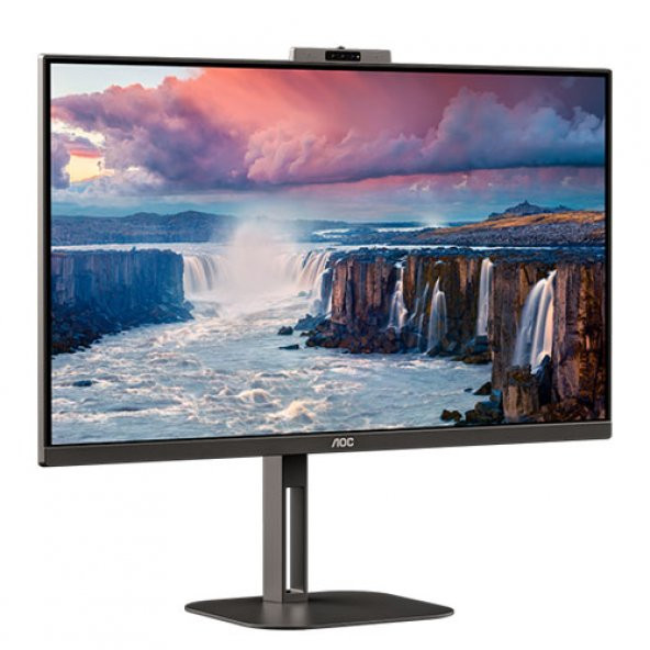 27 Q27V5CW/BK IPS 1MS 75MHZ 1XHDMI 1XDP 4XUSB 3.2 QHD 2560x14440 HOPARLÖR WEBCAM FREESYNC PIVOT VESA SİYAH