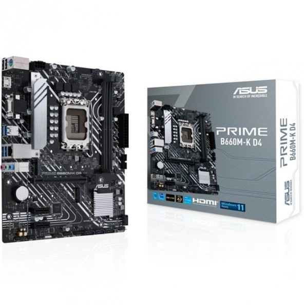PRIME B660M-K D4 DDR4 5333 (OC) M.2 mATX 1700p