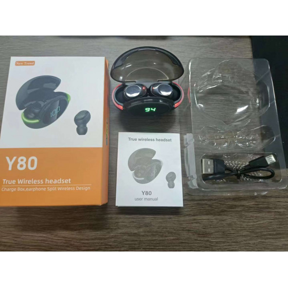 Y80 KABLOSUZ IŞIKLI BLUETOOTH KULAKLIK - 2