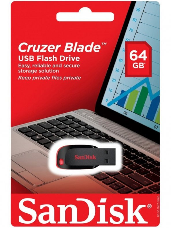 SANDISK Cruzer Blade 64GB SDCZ50-064G-B35