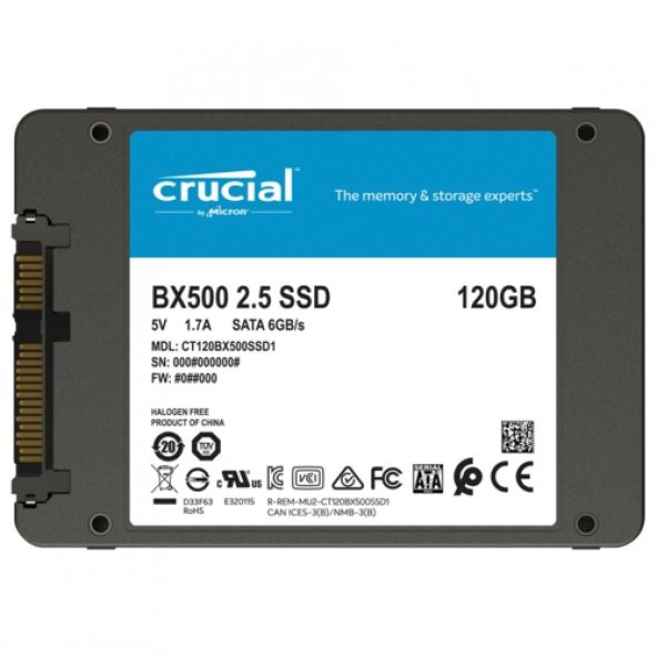 BX500 2TB SSD Disk CT2000BX500SSD1